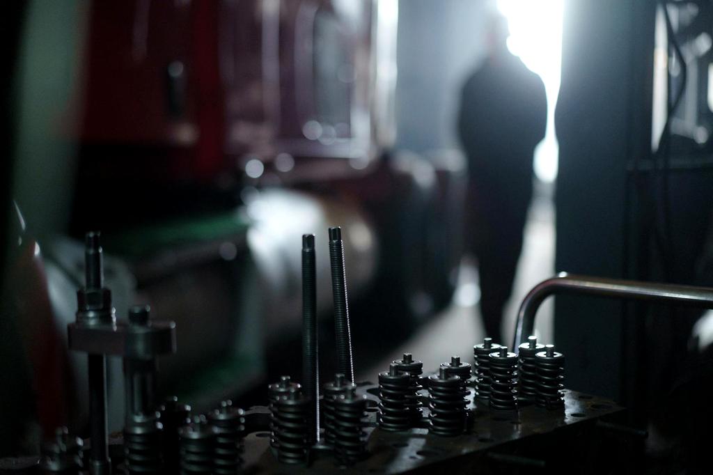 Automotive parts being inspected for defects